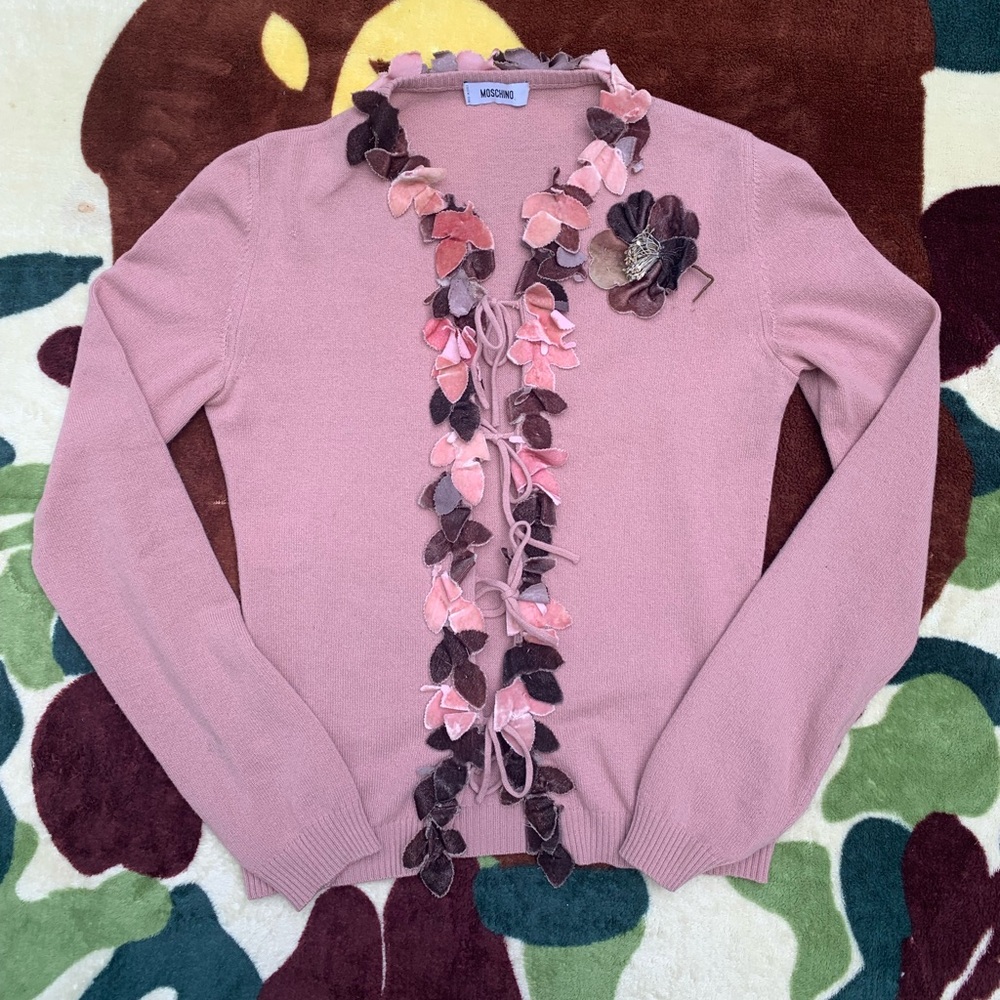 Moschino Vintage Floral Cardigan